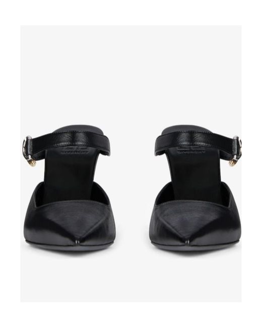 Givenchy White Voyou Pointed Toe Mules