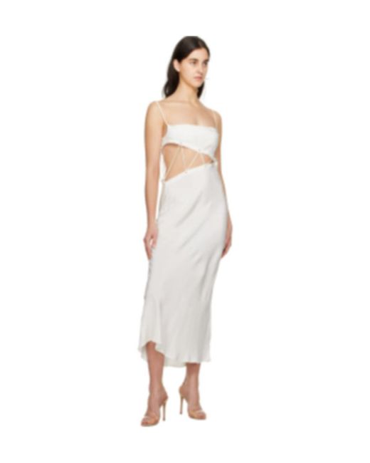Christopher Esber White Disconnect Hollow Dress