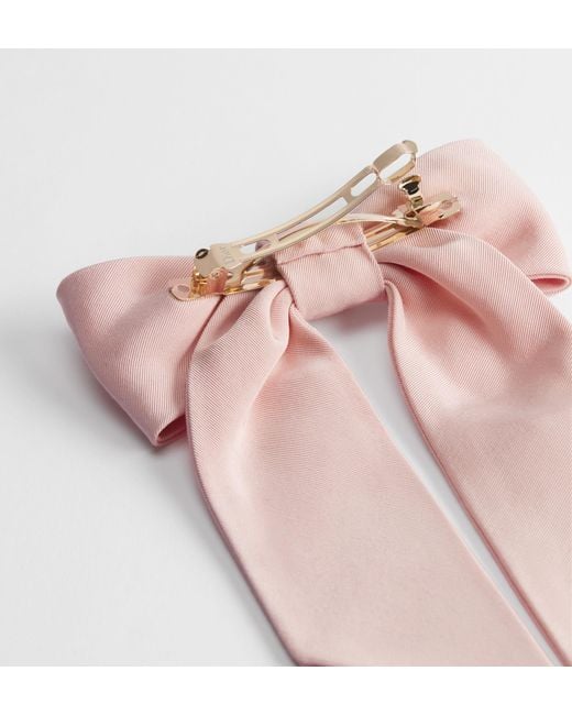 Dior Pink Iviera Large Twist Bow