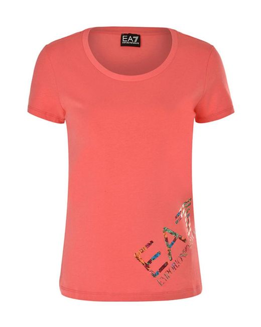 Emporio Armani Pink Short-Sleeved T-Shirt