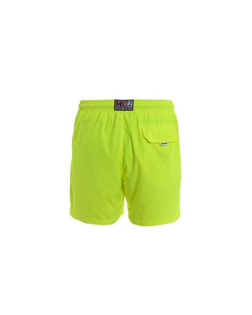 Mc2 Saint Barth Green Lighting Drawstring Swim Shorts for men