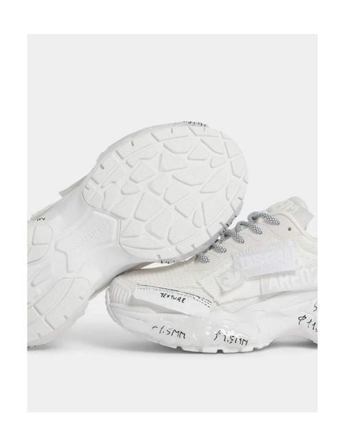 DSquared² White Faster Sneakers for men