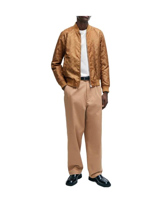 Boss Brown Solid Color Casual Jacket for men
