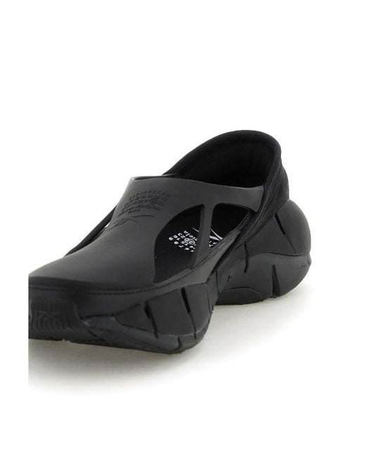 Maison Margiela Black X Reebok Cut-Out Slip-On Sneakers for men