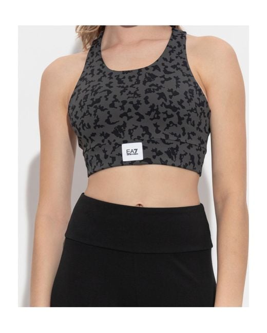 EA7 Black Printed Training Top