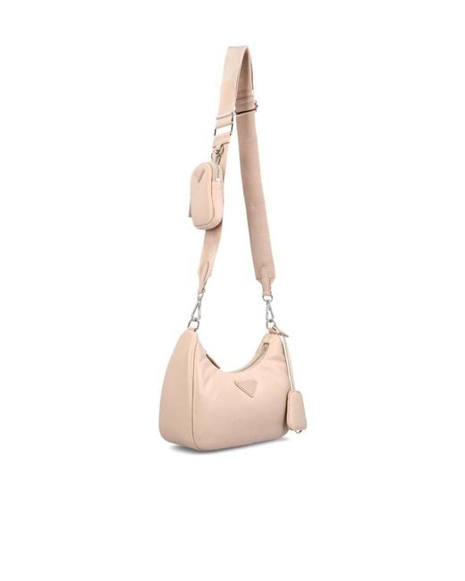 Prada Pink Zipper Shoulder Bag