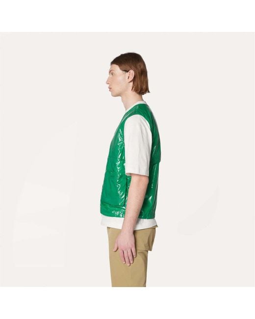 K-Way Green Barnel Zipped Vest for men