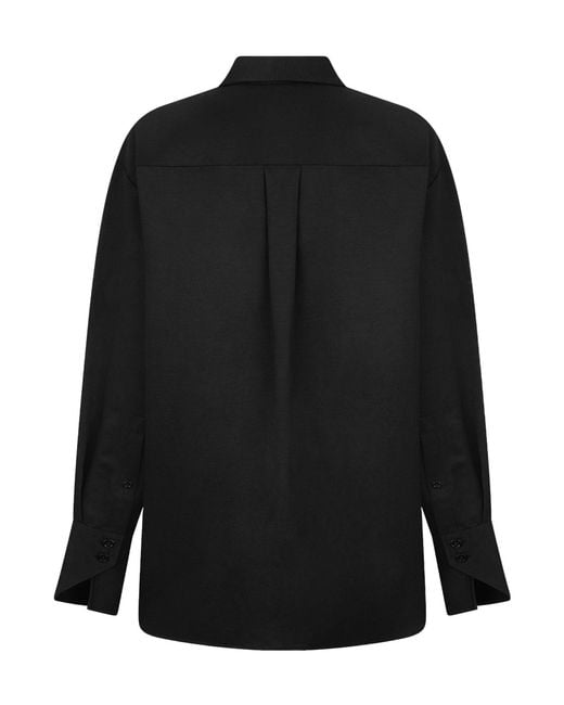 Boss Black Solid-Color Long-Sleeved Shirt