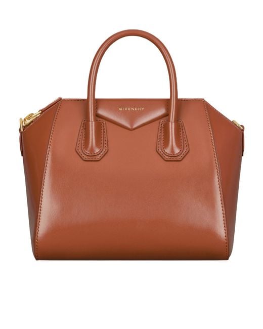 Givenchy Brown Antigona Mini Top Handle Bag