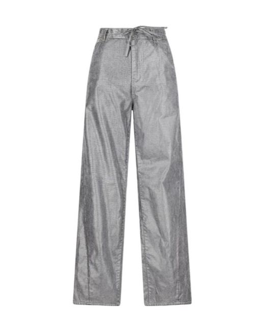 DARKPARK Gray Drawstring Straight-Leg Jeans