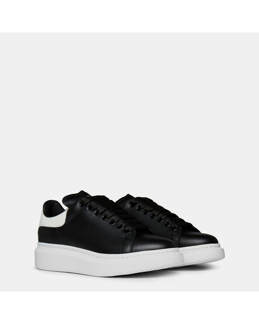 McQueen Black Thick-Soled Sports Shoes