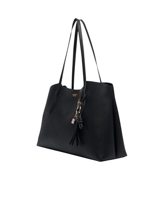 Guess Black Logo-Letter Shoulder Bag