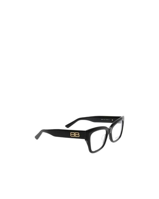 Balenciaga White Eyewear Square Frame Glasses