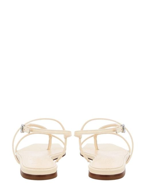 Aeyde White Strappy Sandals