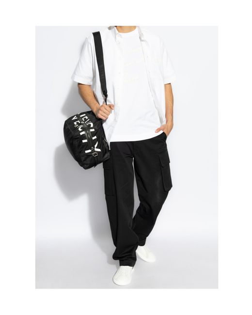 Givenchy White Collared Short-Sleeve Shirt for men