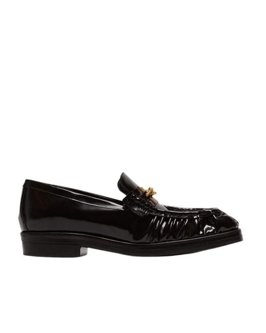 Balmain Black Sync Glazed Loafers for men