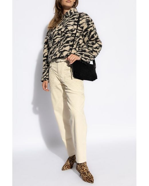 Isabel Marant Black Isabel Marant Étoile Ferida Printed Jacket