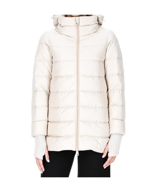 Herno Natural Zip-Fastening Padded Coat
