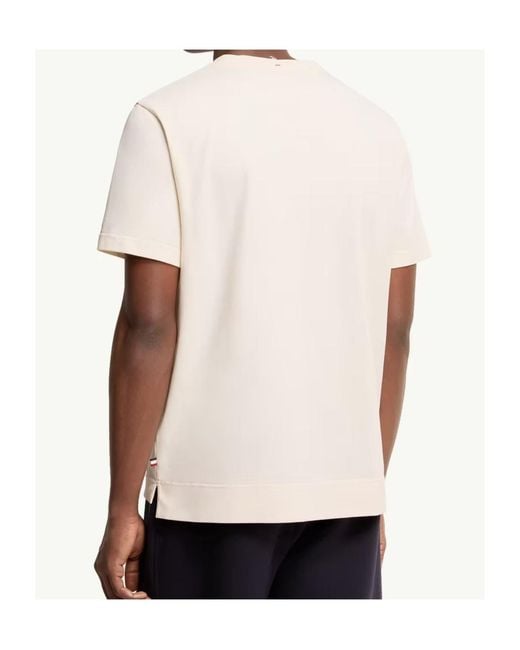 Moncler Natural Grenoble Logo Printed Crewneck T-Shirt for men