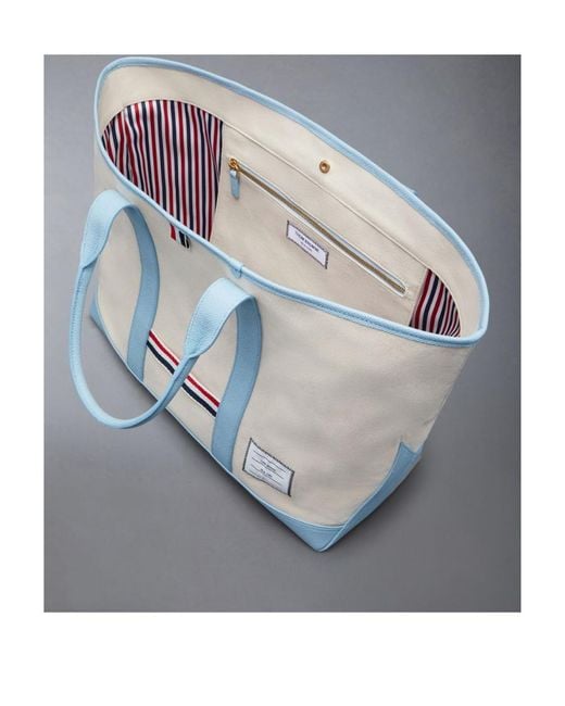 Thom Browne Blue Medium Tool Todd Handbag for men