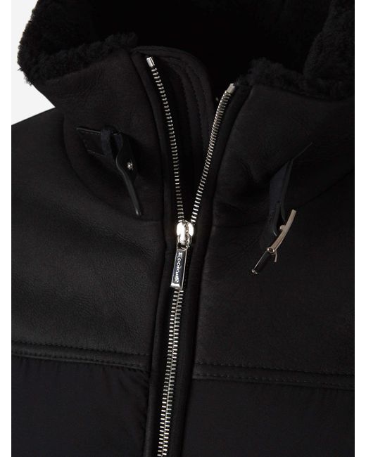 Moorer Black Long-Sleeved Down Jacket for men