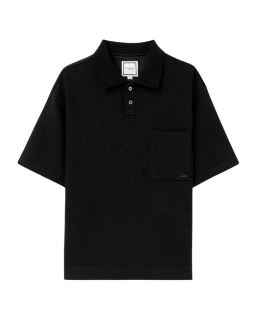 Wooyoungmi Black Pocket Polo Shirt for men
