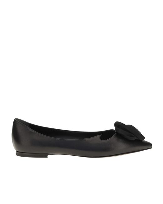 Roger Vivier Black I Love Vivier Flat Shoes