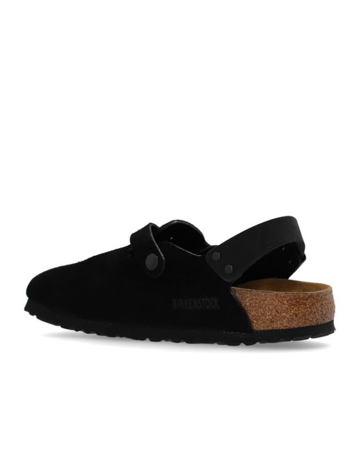 Birkenstock Black Tokio Almond Toe Slides
