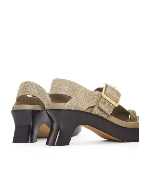 Loewe Gray Ease Heeled Sandals