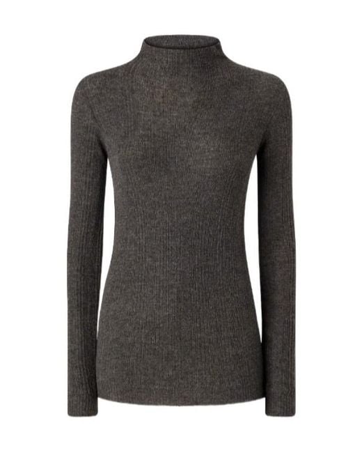 Pinko Women's Black Slim-Fit High-Neck Sweater