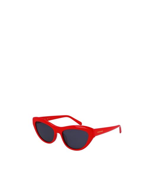 Ferragamo Red Frame Sunglasses for men