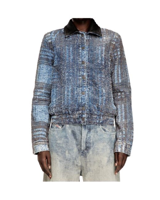 DIESEL Blue De-Ateli-S Jacket