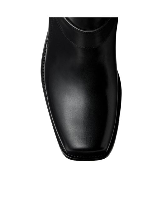 Versace Black Orlando Leather Boots for men