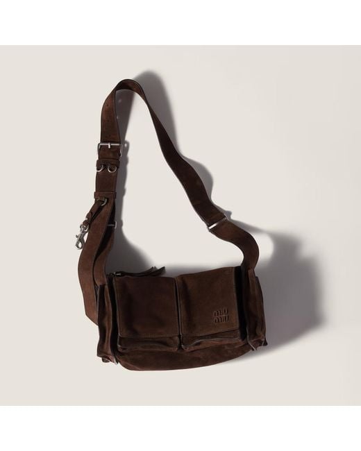 Miu Miu Brown Utilitaire Shoulder Bag