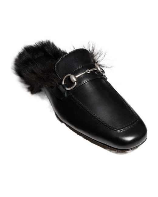Gucci Black Casanova Horsebit Mule