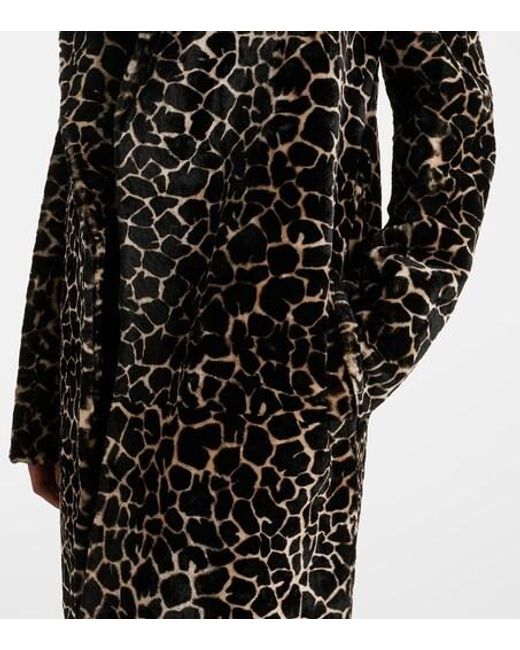 Dodo Bar Or Black Mlp Leopard-Print Shearling Coat