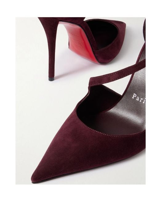 Christian Louboutin Purple Miss Ziggyta Pointed Toe Pumps