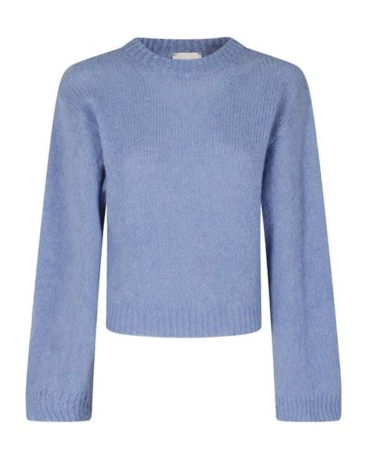 Alysi Blue Crew-Neck Sweater