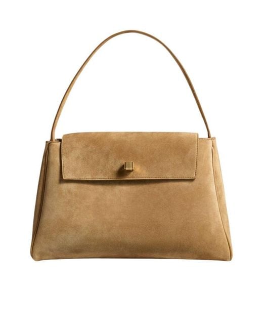 Khaite Natural Audrey Top Handle Bag