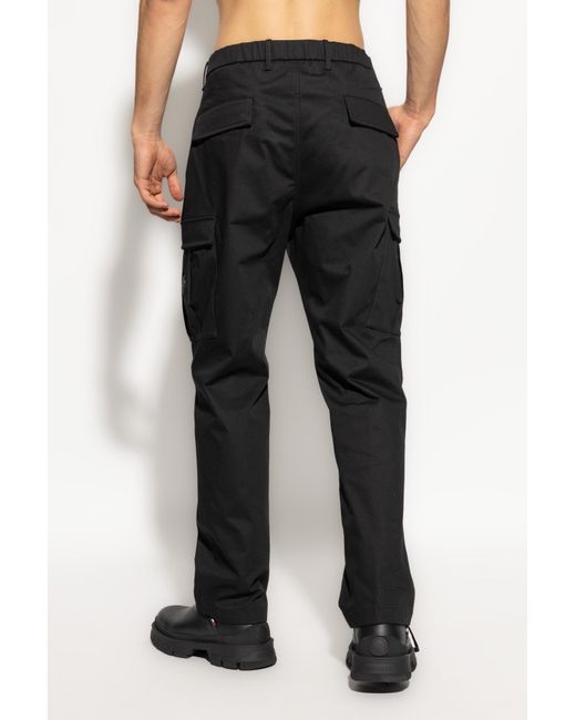 Moncler Black Cargo Tailored Trousers for men