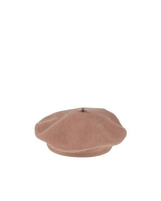 Brunello Cucinelli Brown Solid-Color Wool Beret