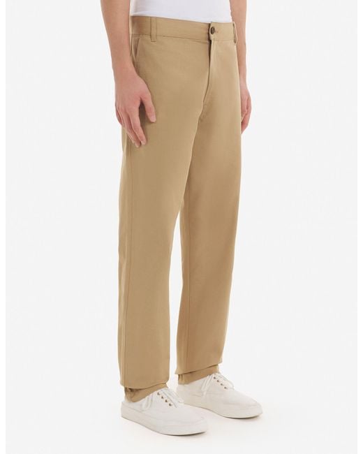 Maison Kitsuné Natural Cotton Chino Pants for men