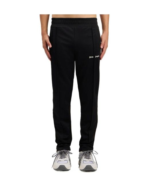 Palm Angels Black Classic Logo Track Pants for men