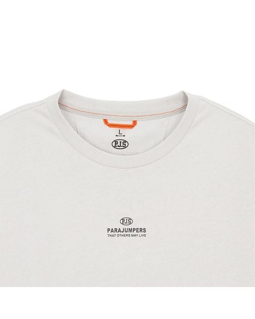 Parajumpers White Short Sleeve T-Shirt for men
