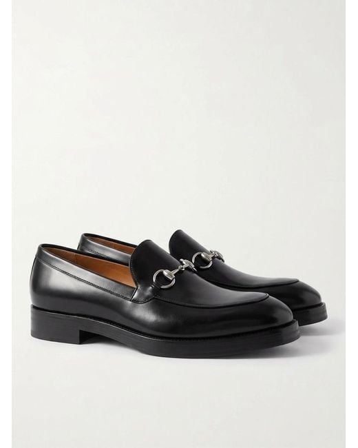 Gucci Black Loafer With Horsebit, Leather for men