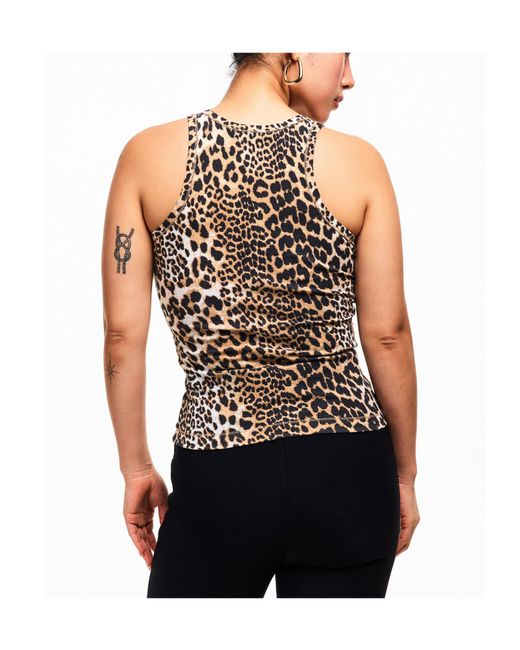 Ganni Brown Cotton Vest