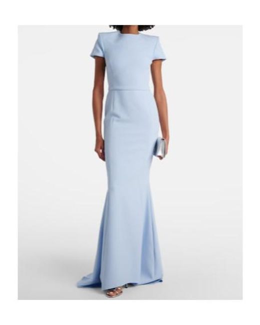 Safiyaa Blue Crepe Dress