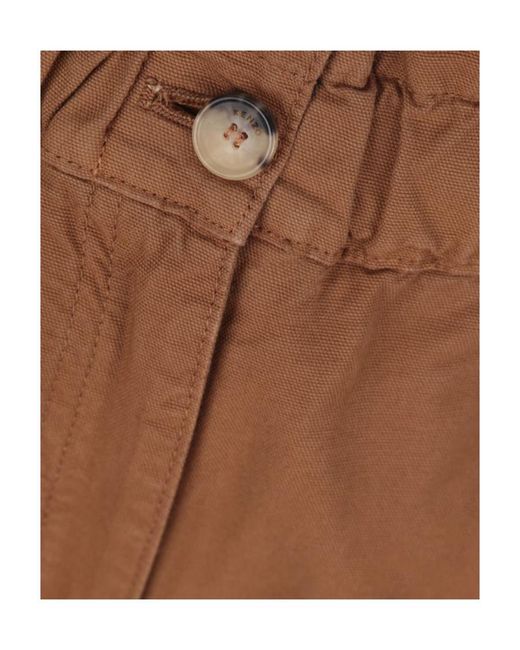 KENZO Brown High Waist Shorts