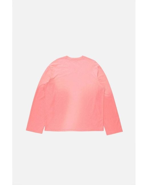 Acne Pink Sprayed 1996 Logo T-Shirt for men