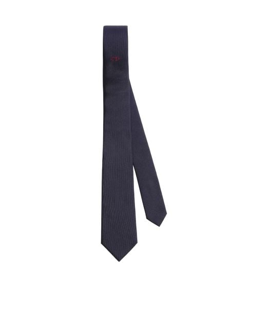 Dior White Cd Icon Silk Tie for men